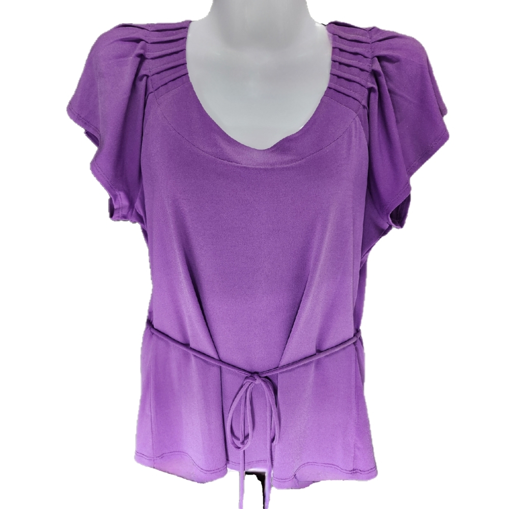 Ruffled Short Sleeve Blouse